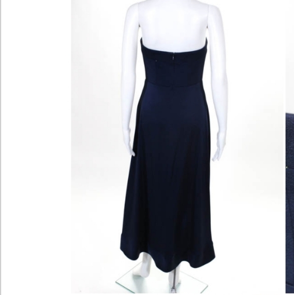 SHOSHANNA MIDNIGHT NAVY STRAPLESS ESTELLA DRESS 2 - Picture 3 of 5